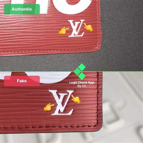 supreme lv wallet real vs fake